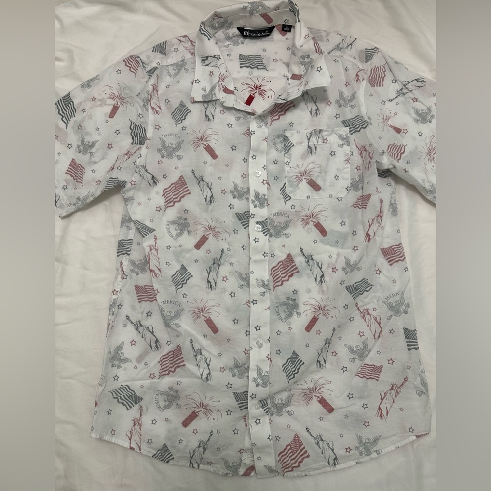 Travis Mathew Patriotic SS, Size Large